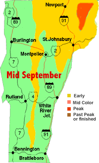 early fall color map