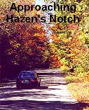 foliage route through Hazen's Notch, near jay peak and Montgomery